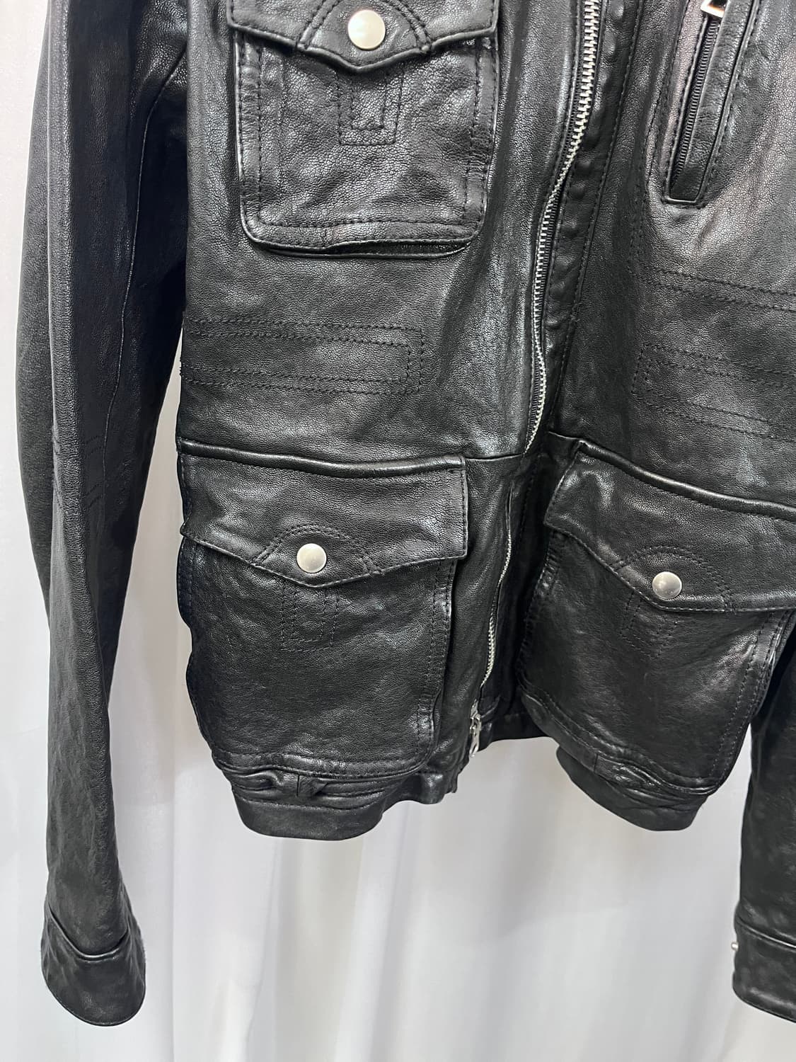 vintage leather jacket 상품이미지3