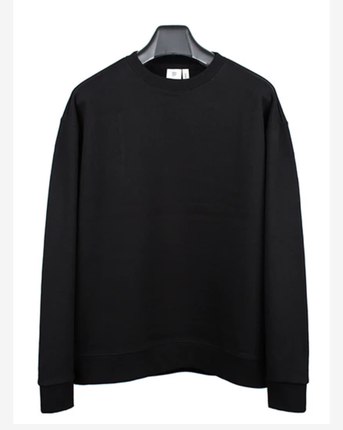 퍼스널팩 맨투맨 블랙 XL 상품이미지3