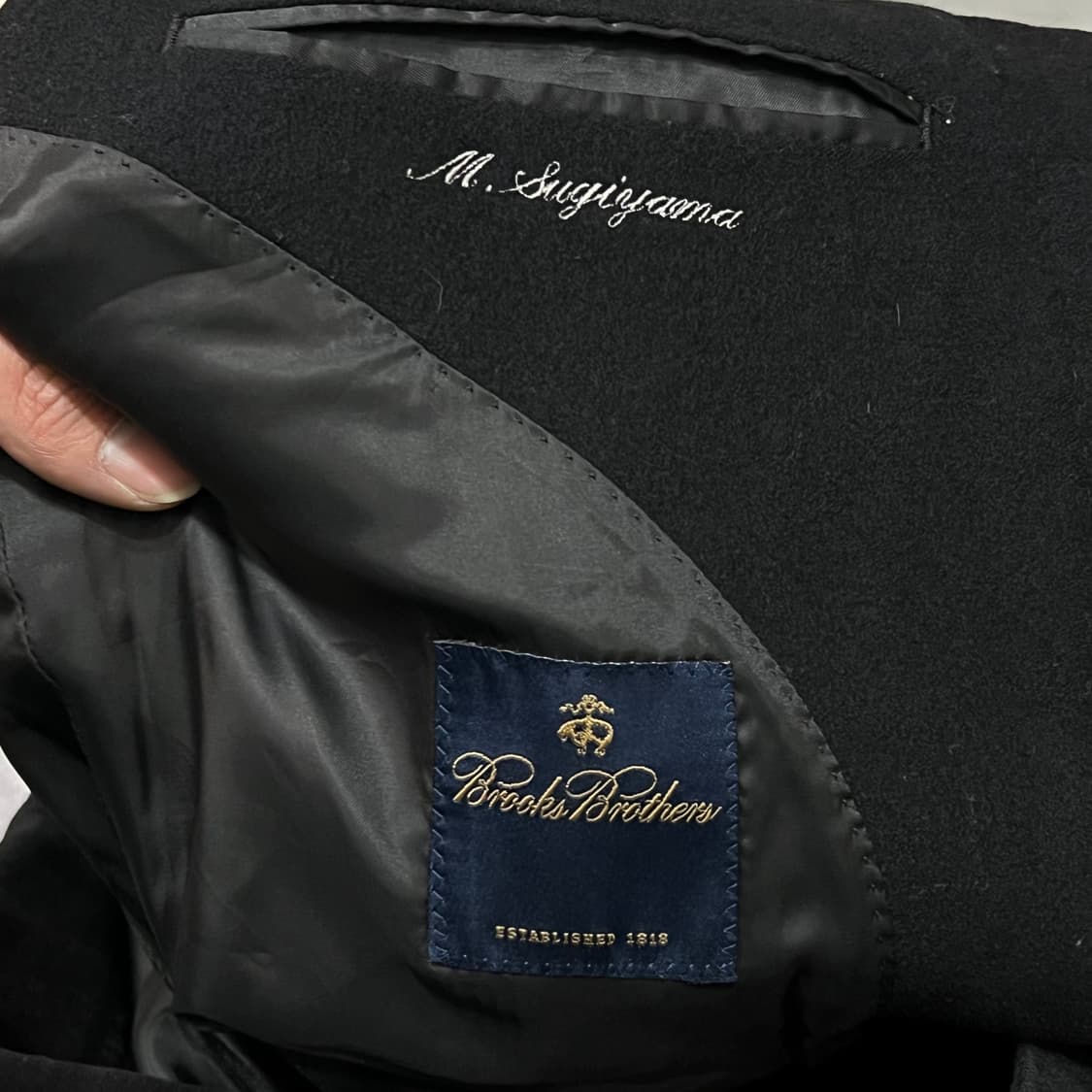  브룩스 브라더스 히든 버튼 울 코트 y14926 상품이미지7