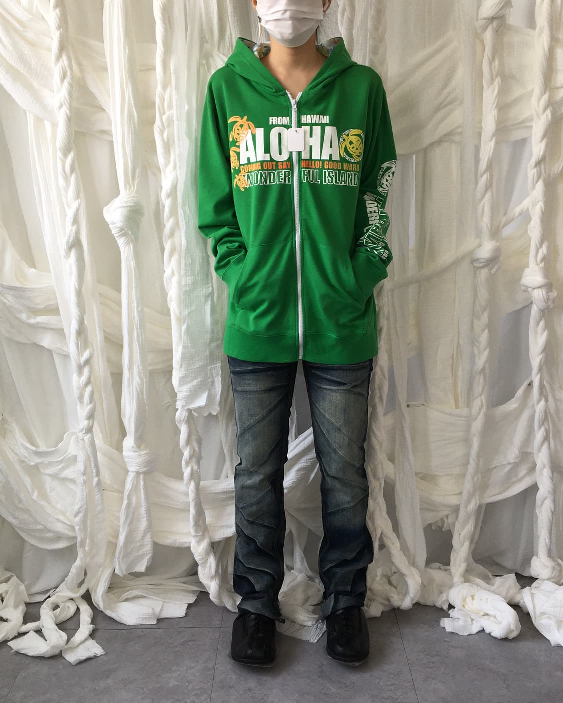 Printing hood zip up 상품이미지1