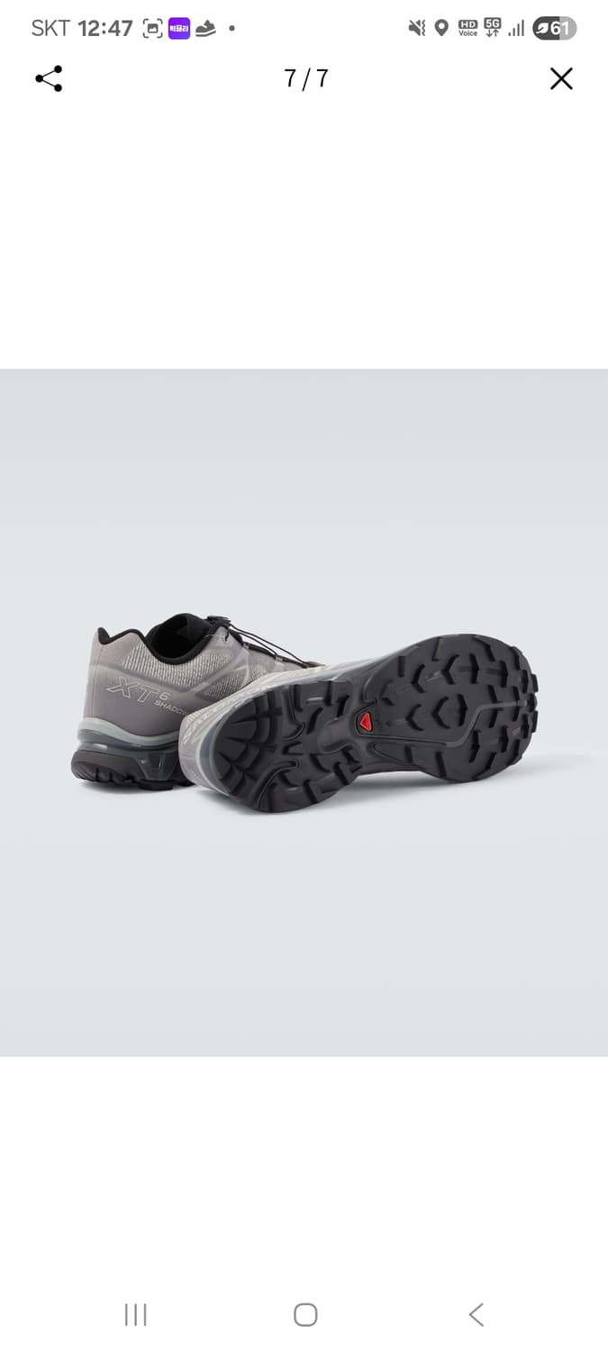 살로몬 XT-6 쉐도우 굴 그레이 바이올렛
270 새상품 상품이미지6