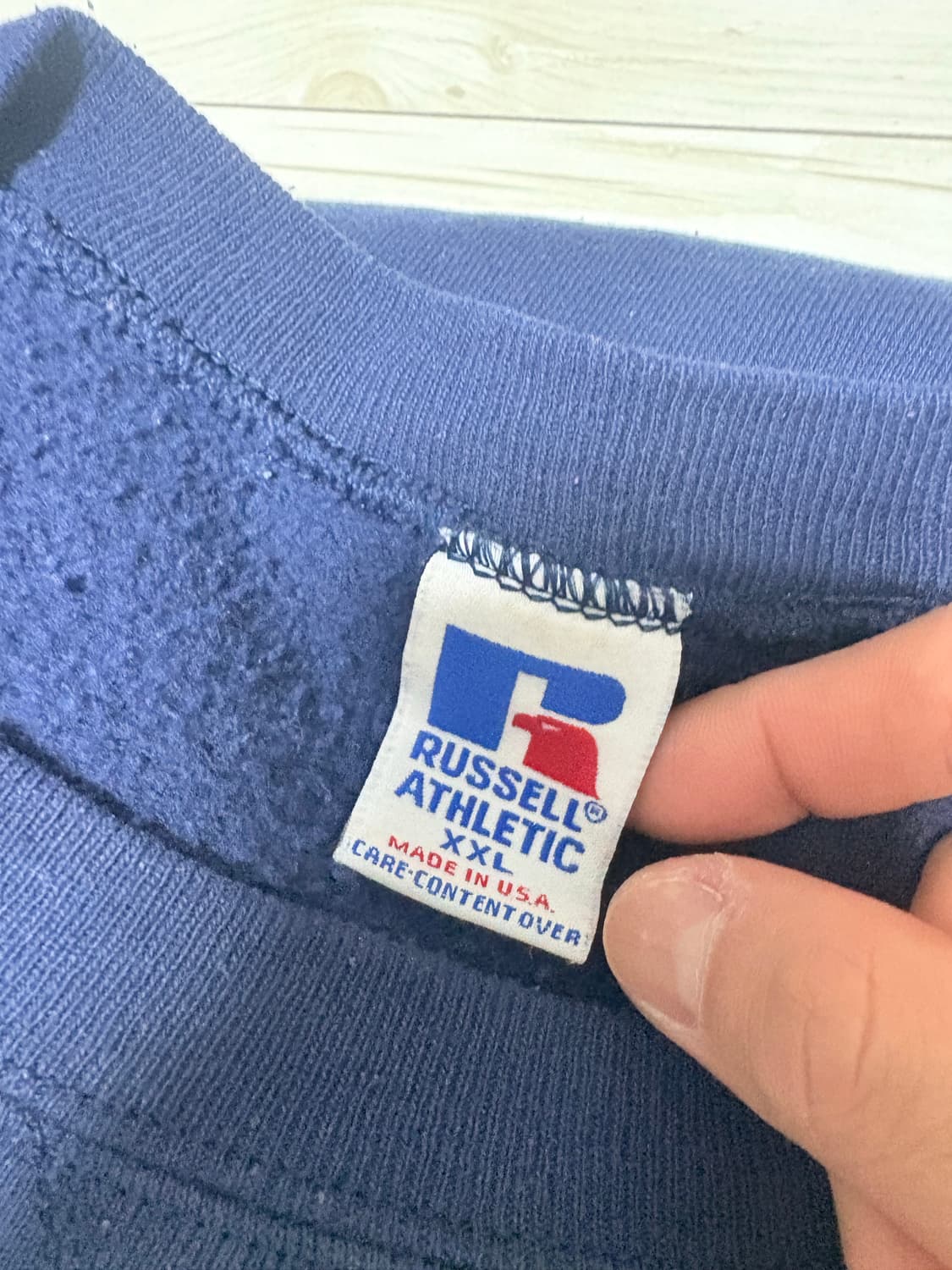 90's russell 러셀 plane sweat 네이비2xl usa 상품이미지4