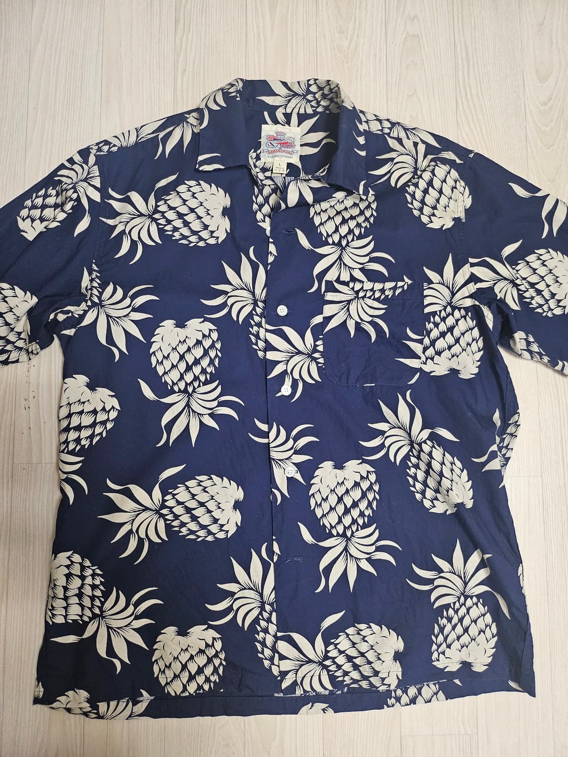 DUKE KAHANAMOKU 파인애플 하와이안셔츠 상품이미지1