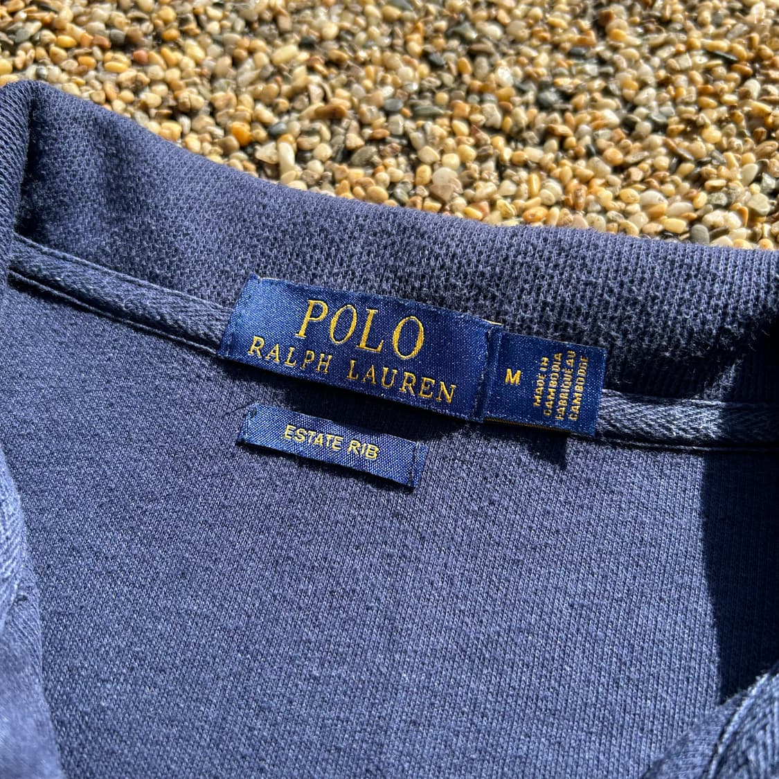 폴로 (POLO RalphLauren)네이비 반집업 코튼 니트 상품이미지4