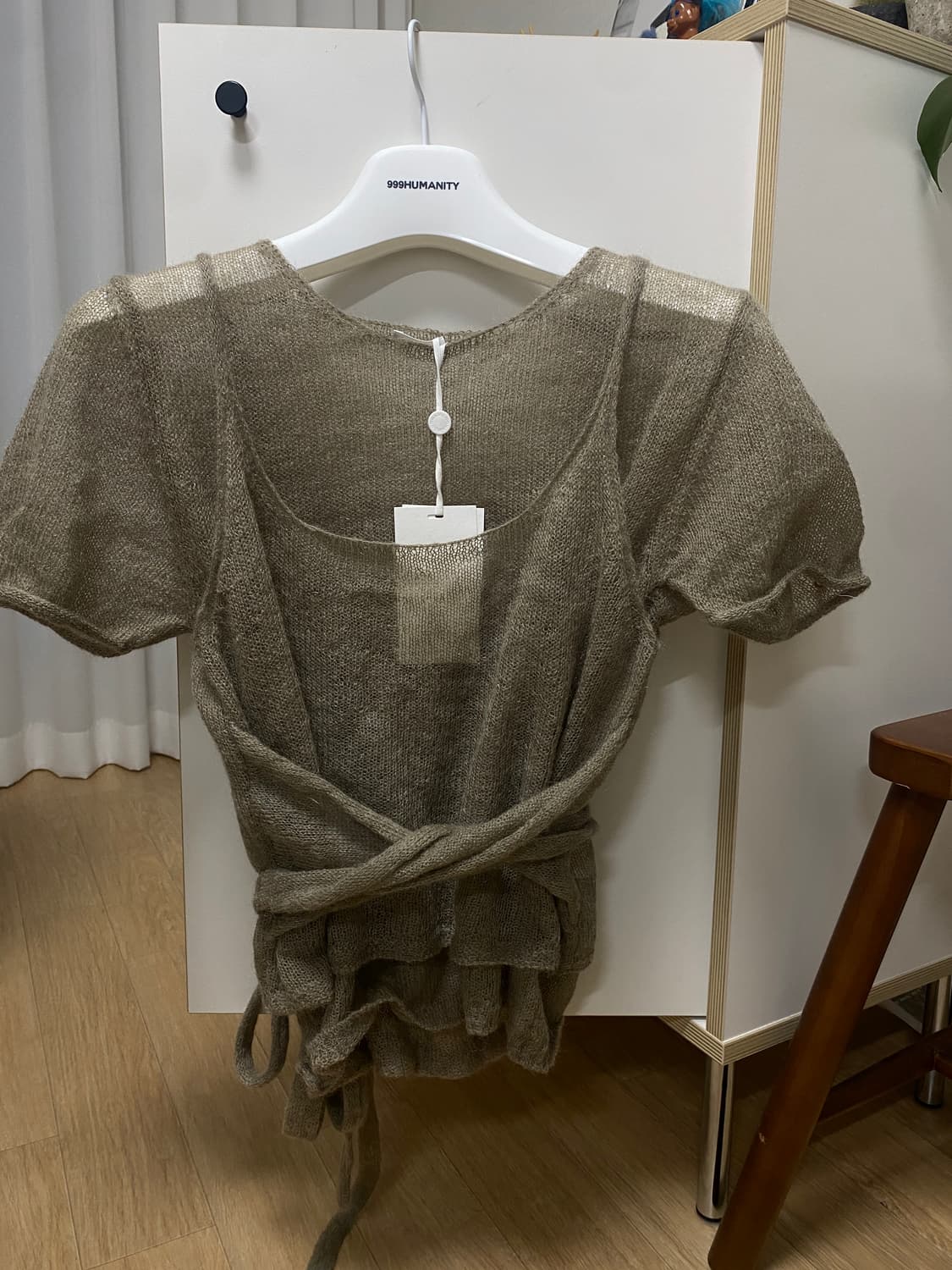 모노하 반팔니트+니트 슬리브리스 셋업  상품이미지4