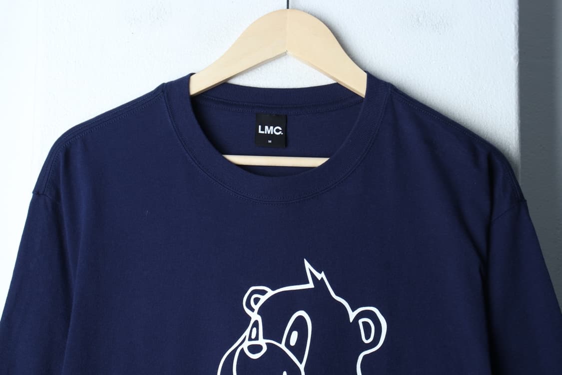 (M-XL) 엘엠씨 반팔 티셔츠 곰돌이프린팅 네이비 올드스쿨-H32812 상품이미지3