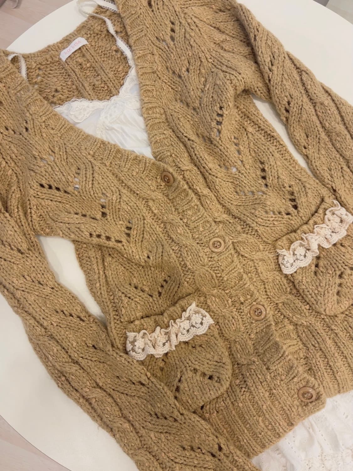 리즈리사 라떼갸루 니트 가디건 상품이미지1