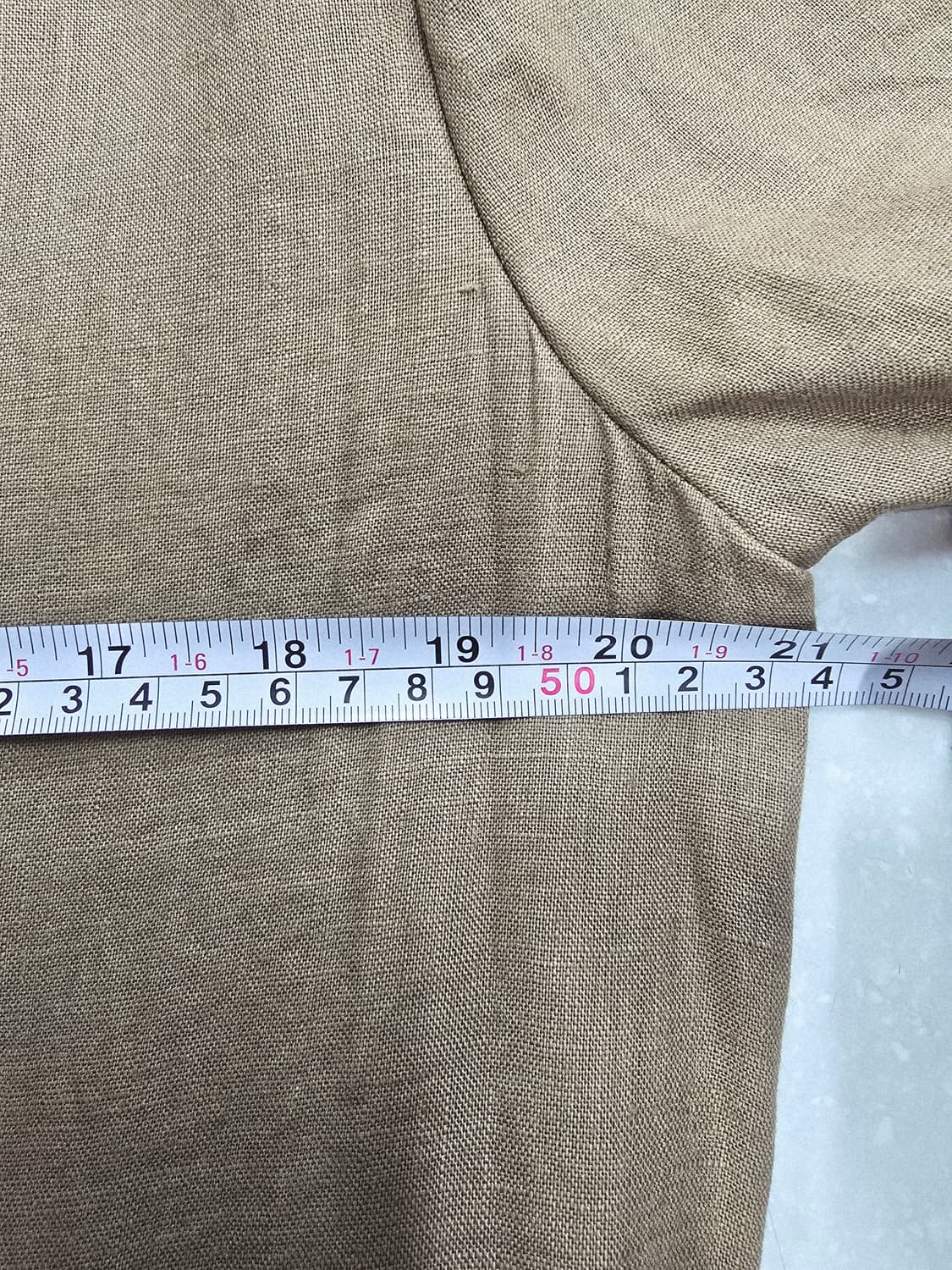 mare monte 브라운 하프 린넨 자켓 상품이미지9