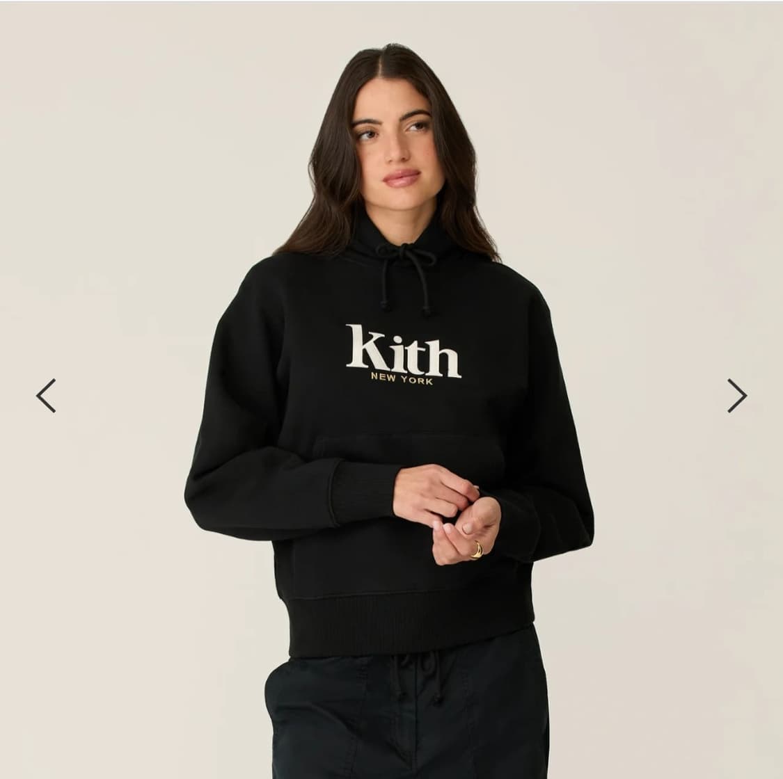 키스(KITH) 2024 뉴욕 로고 약기모 후드티 블랙 M사이즈 상품이미지1