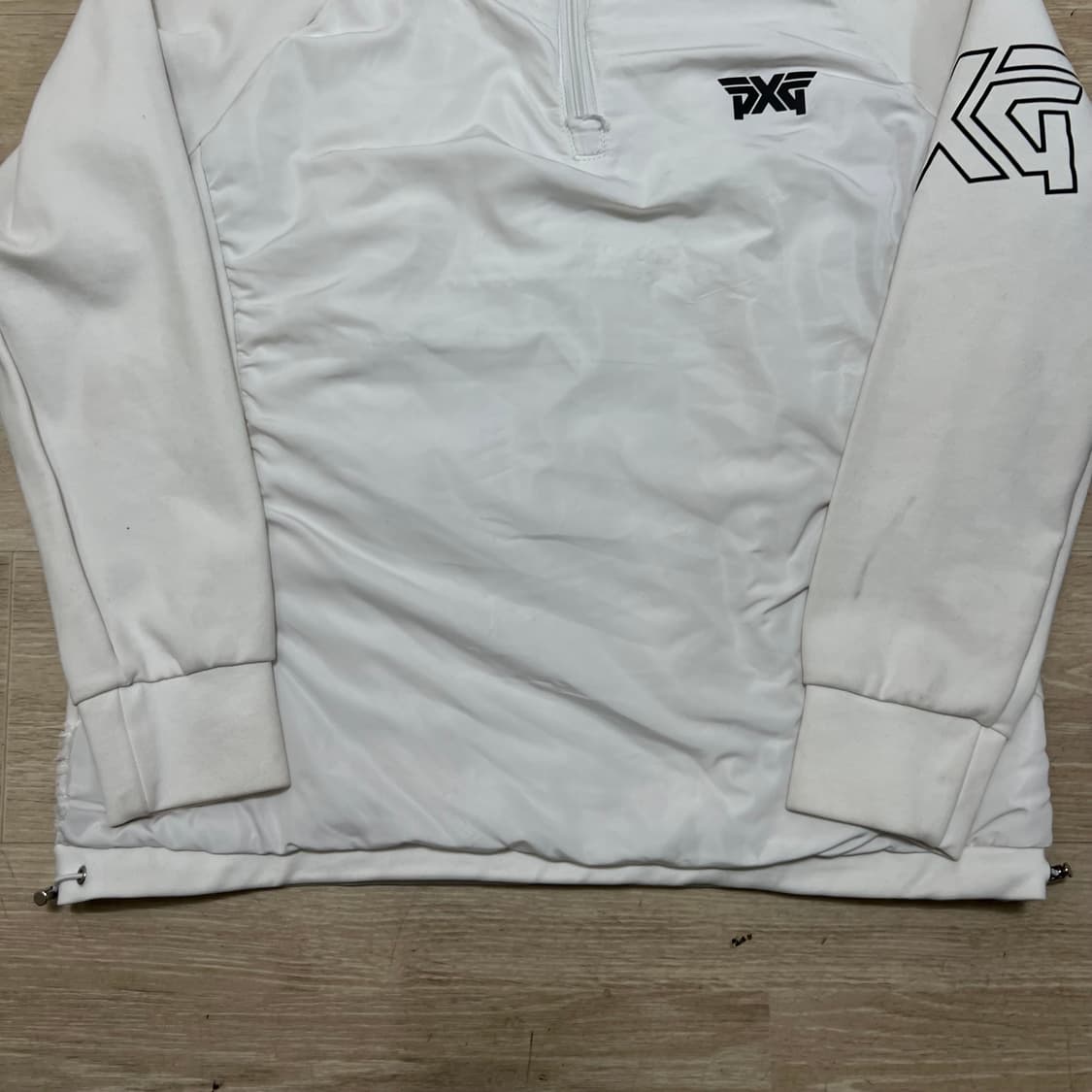 PXG 여성 골프웨어 기능성 반집업 져지 트랙탑 [화이트] M/95 상품이미지3
