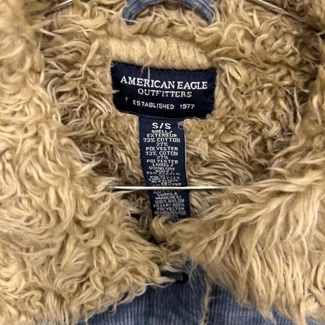 아메리칸 이글 모헤어 카라 코듀로이 트러커 자켓 상품이미지3