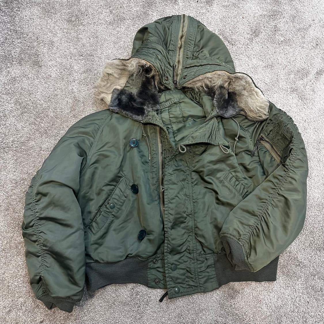 빈티지 밀리터리 N-2B 플라이트 자켓(항공)L 상품이미지3