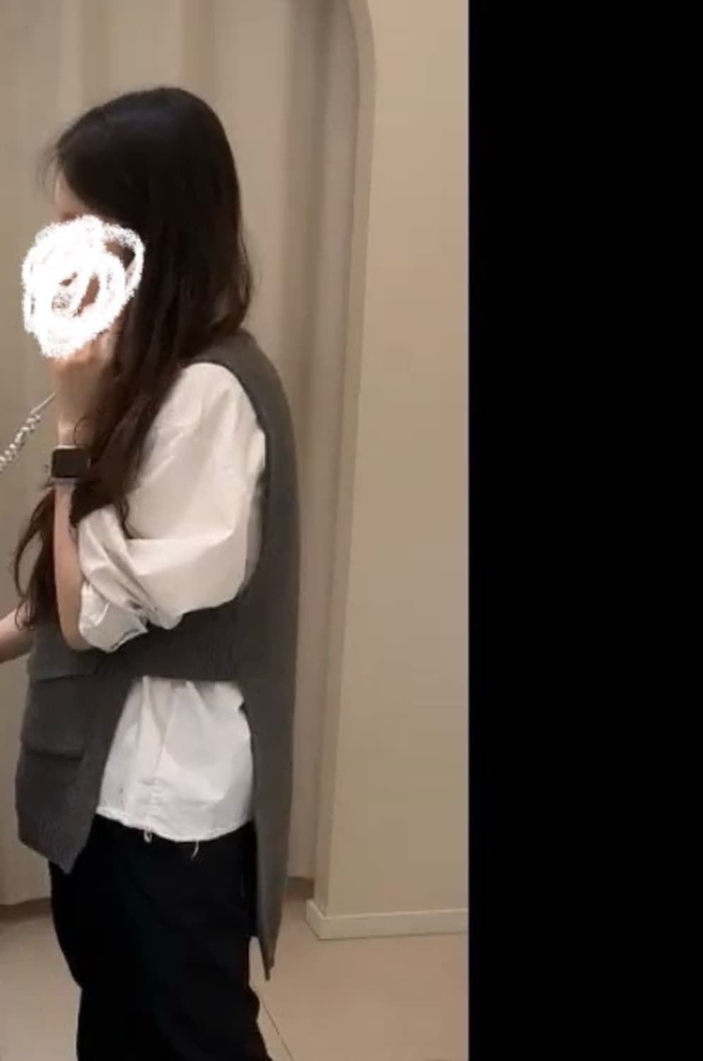 더일마 차콜 니트 울 베스트 상품이미지7