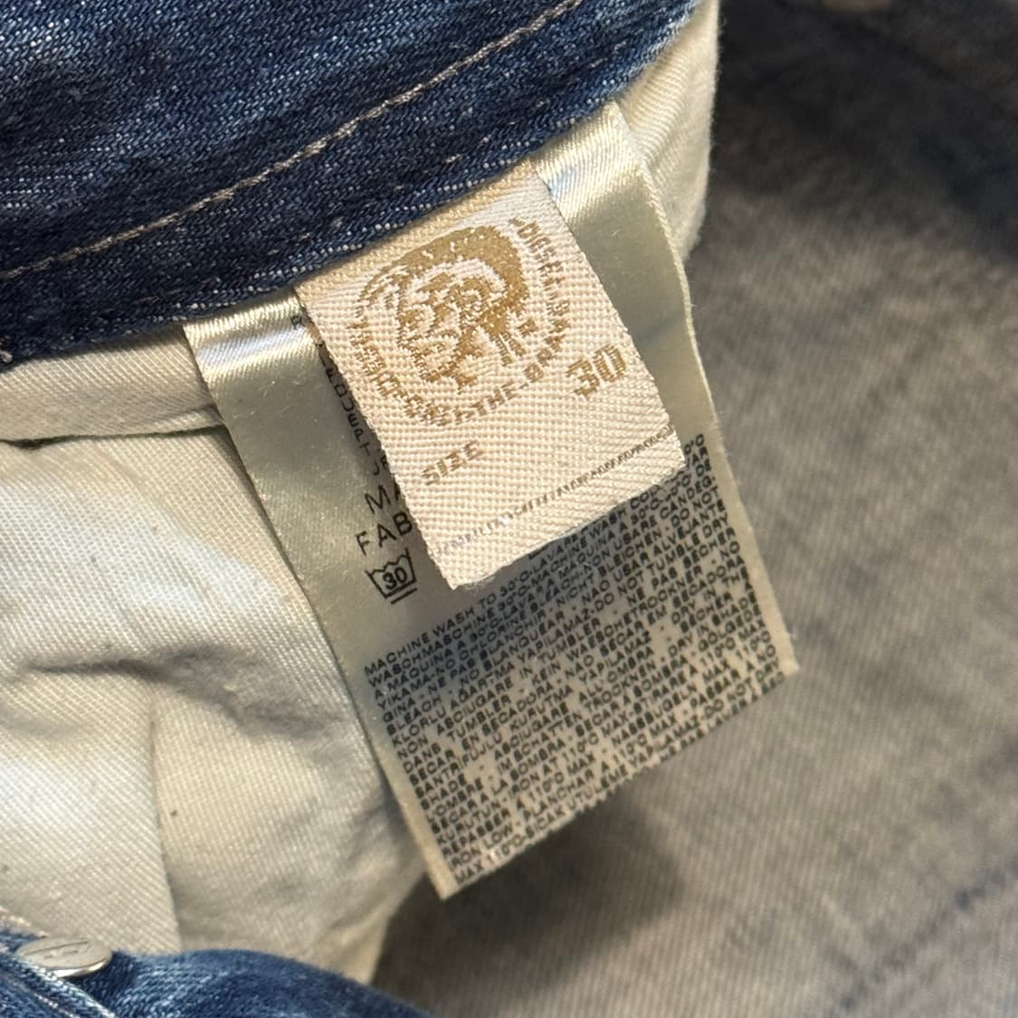 디젤 아카이브 워싱 데님 팬츠 중청 (30-31) 상품이미지8