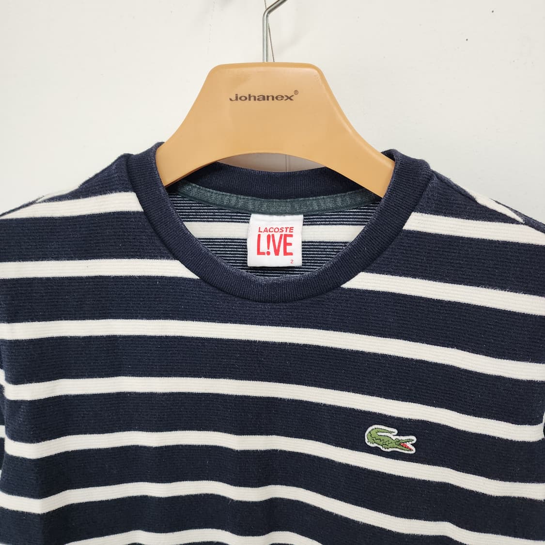 라코스테 스트라이프 긴팔 티셔츠 상품이미지2