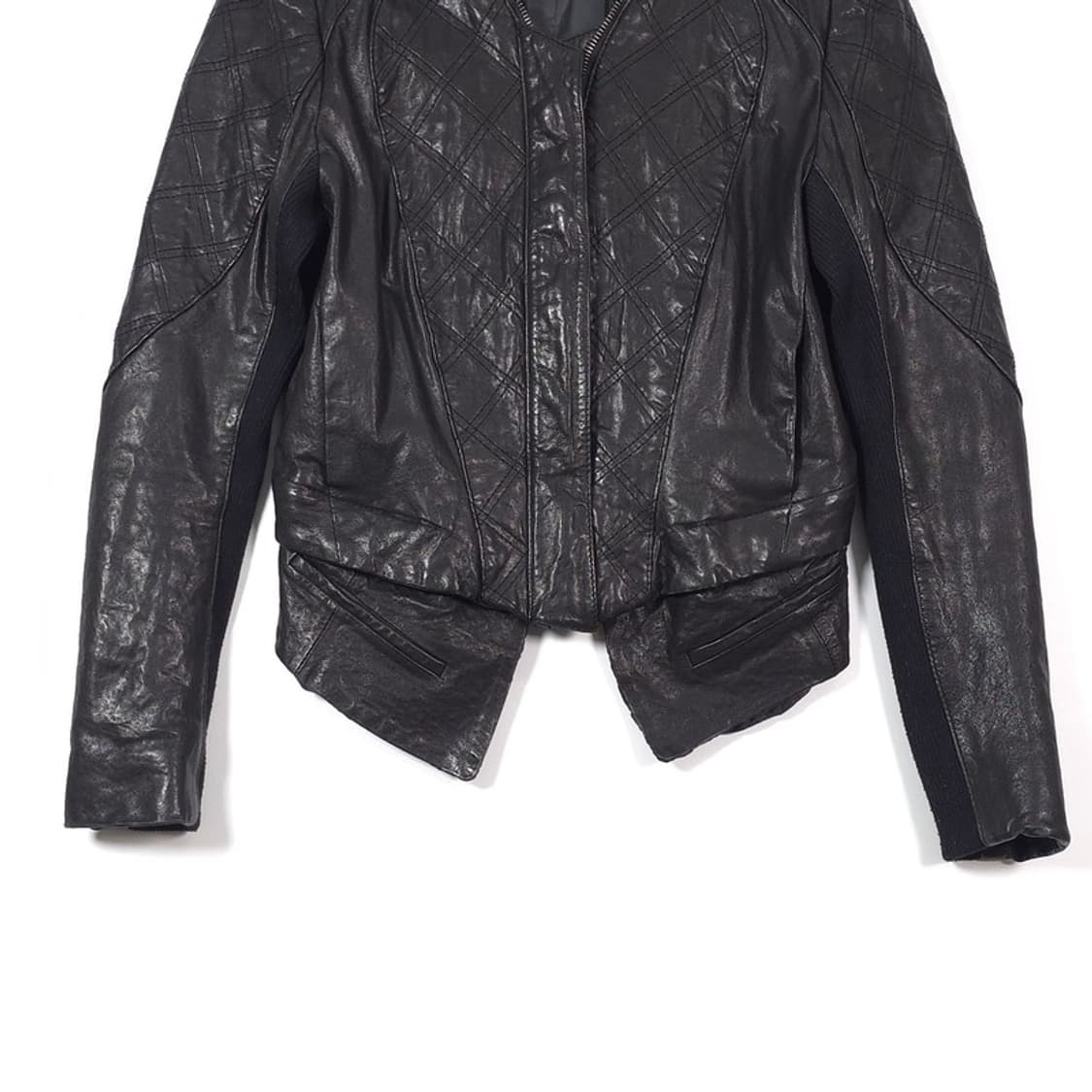 빈티지 퀼팅 디테일 리얼 램스킨 양가죽 자켓 66 상품이미지4