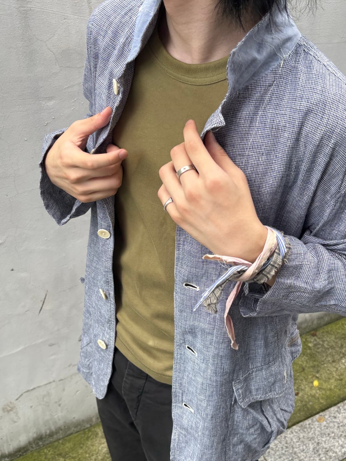 Sky Blue Medium Length Jacket 상품이미지2