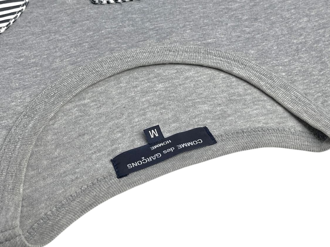 multi fabric patchwork T-shirt 상품이미지7