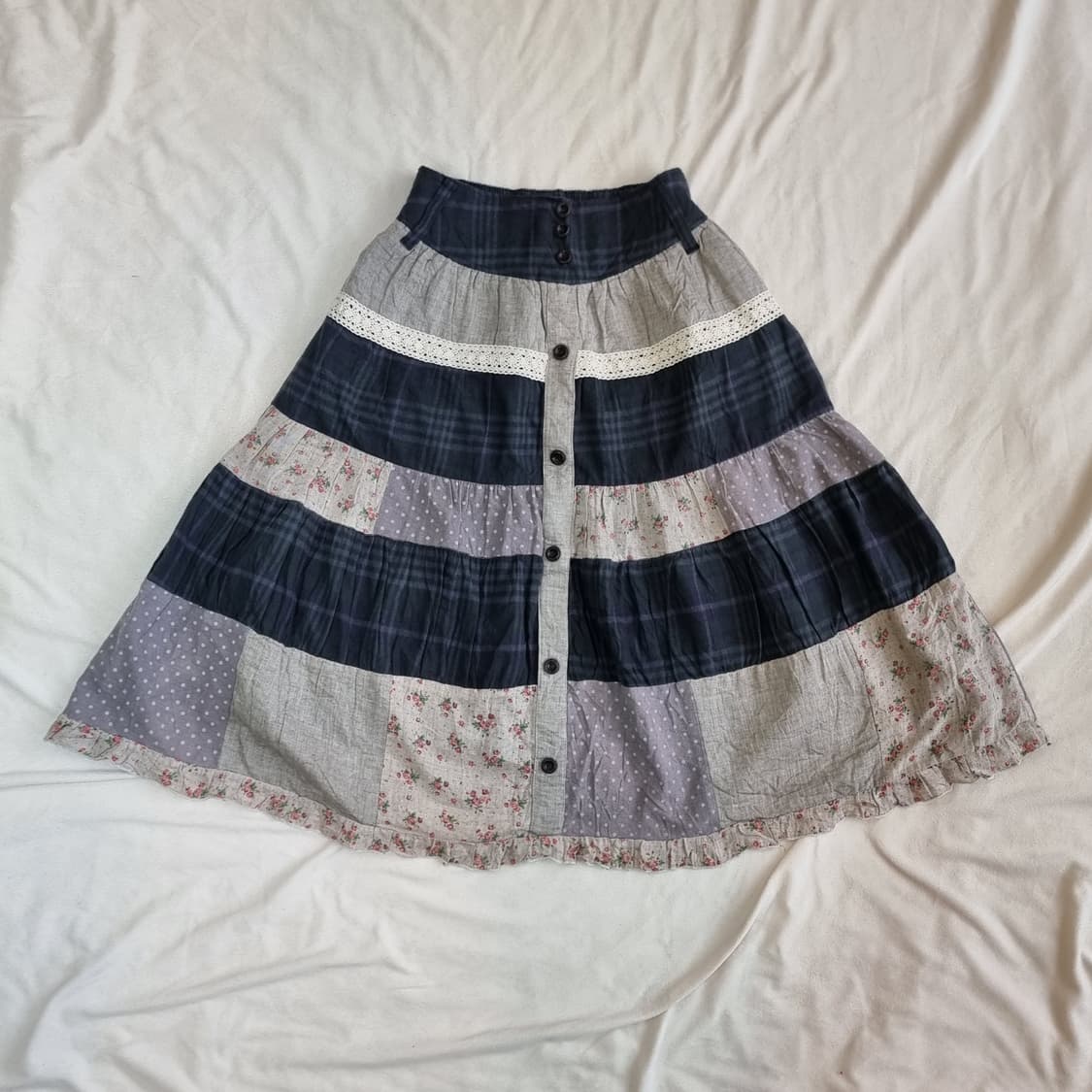 빈티지 패치워크치마 상품이미지1