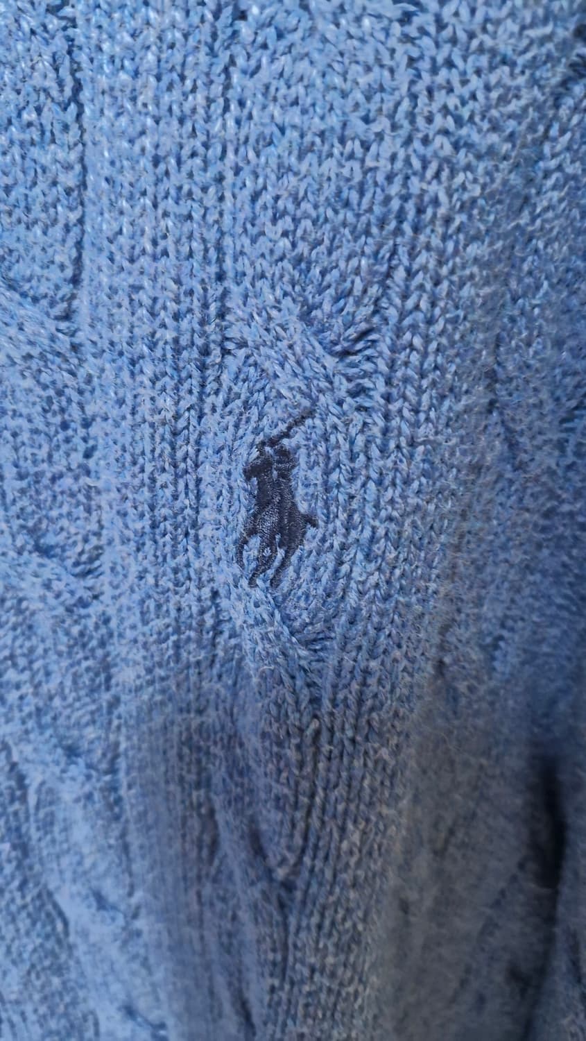 폴로 랄프로렌 케이블 니트 블루 XL 105-110 상품이미지3