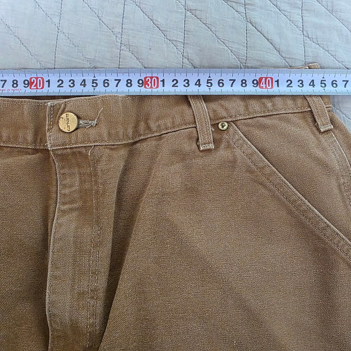 [38X30] 빈티지 칼하트 더블니 B01 BRN 워크팬츠 T-2 상품이미지10