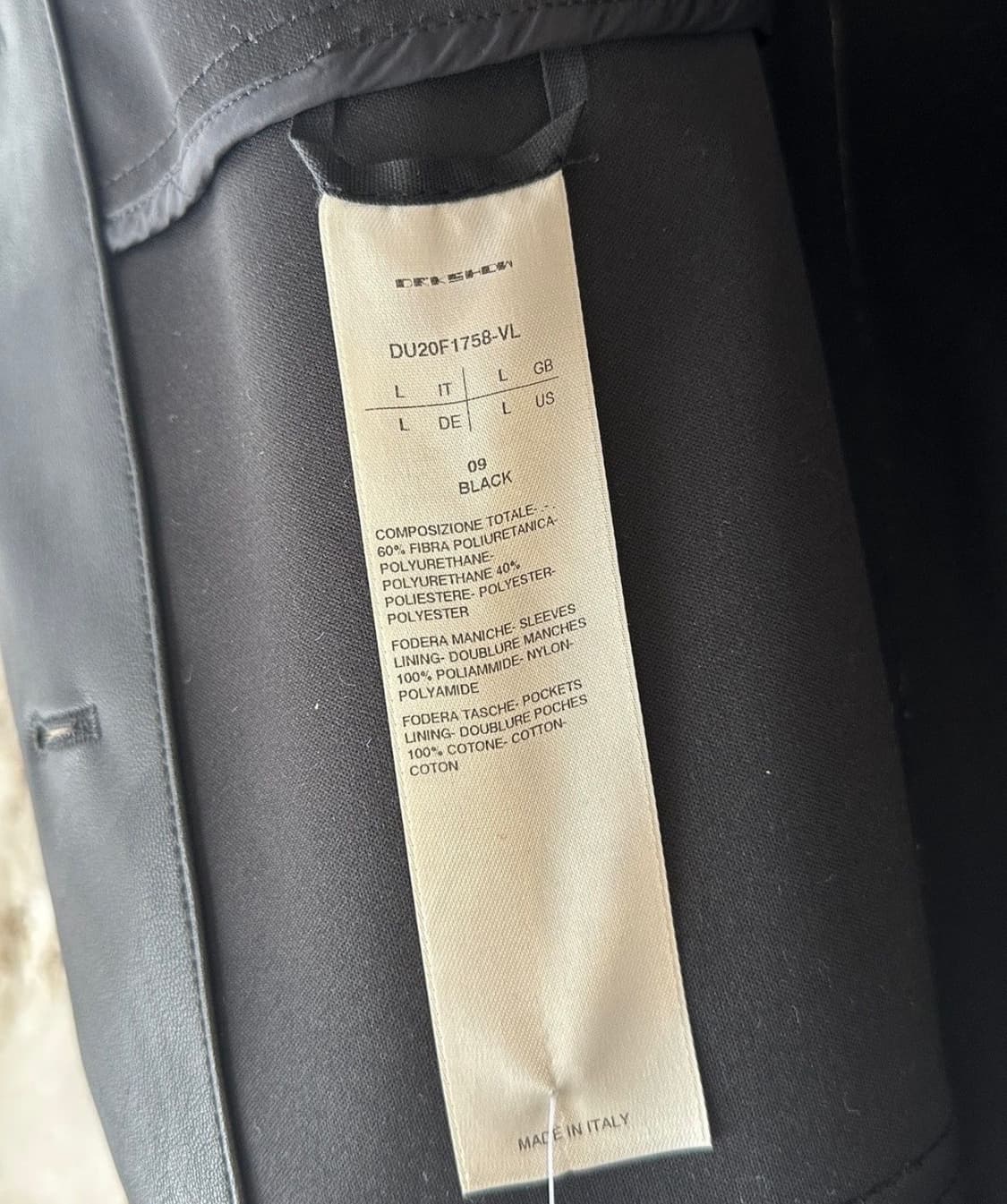 Rick Owens DRKSHDW 페이크 레더 워크 트러커 자켓 상품이미지4