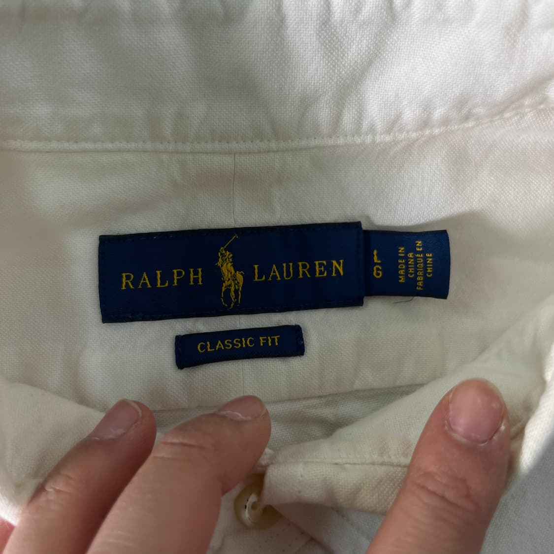 105 폴로랄프로렌 화이트 코튼 셔츠 상품이미지3