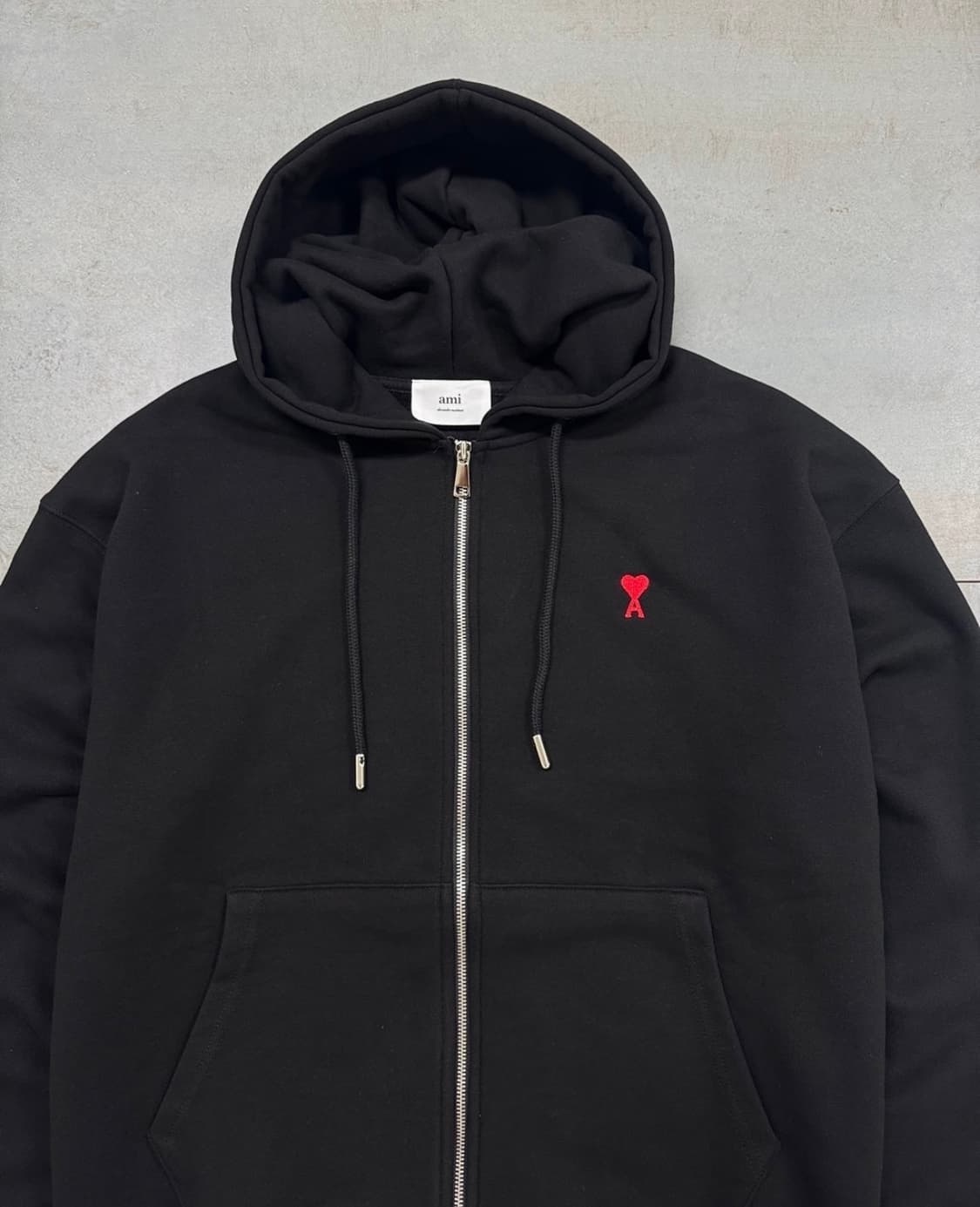 아미 블랙 스몰하트 후드집업 상품이미지3