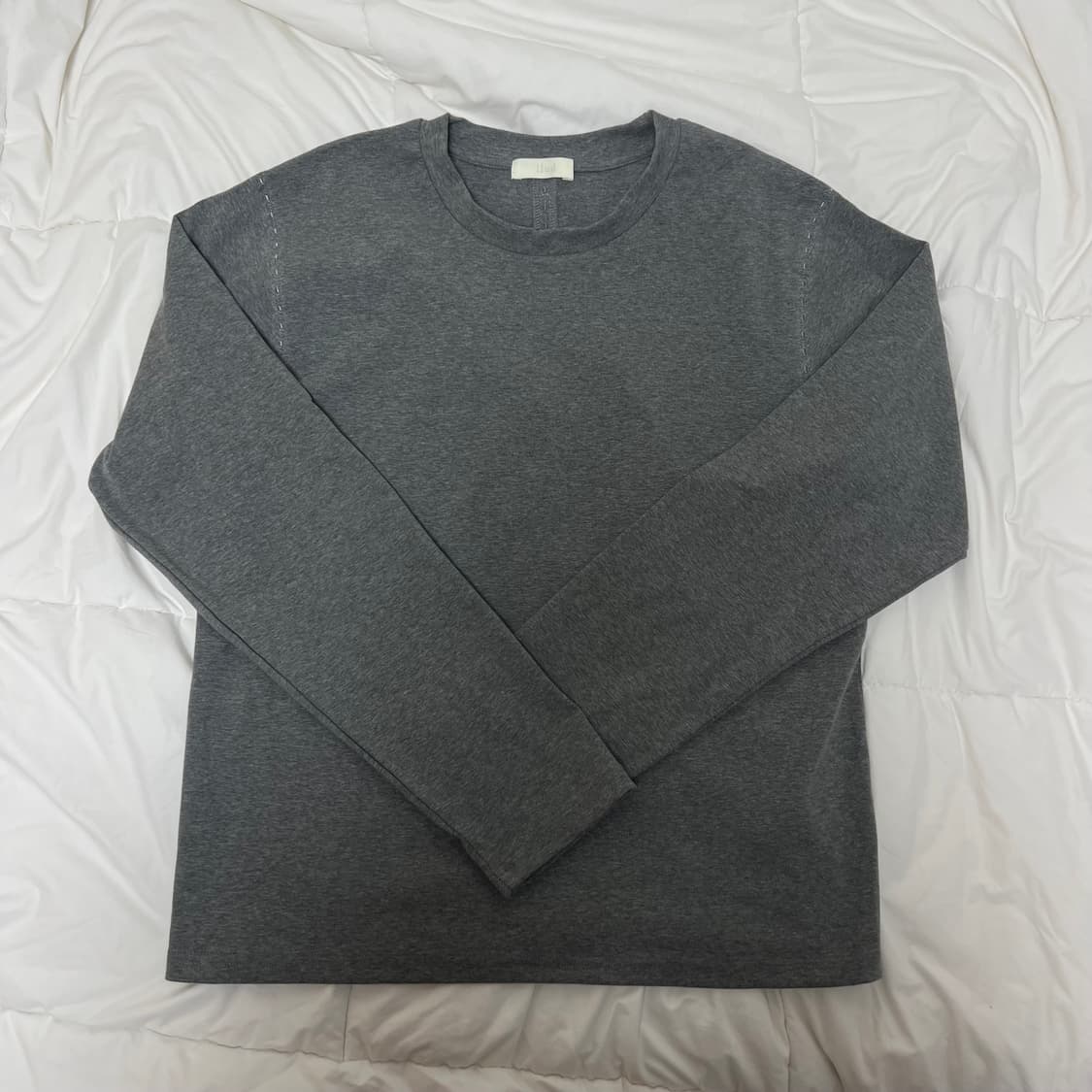 러드 Stitch long sleeve grey M 상품이미지1