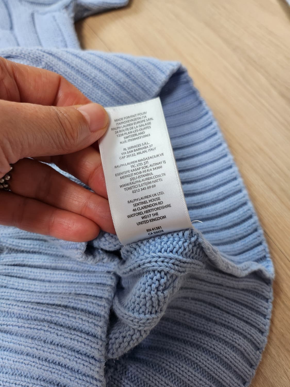 폴로랄프로렌 케이블반팔니트 (L 상품이미지7