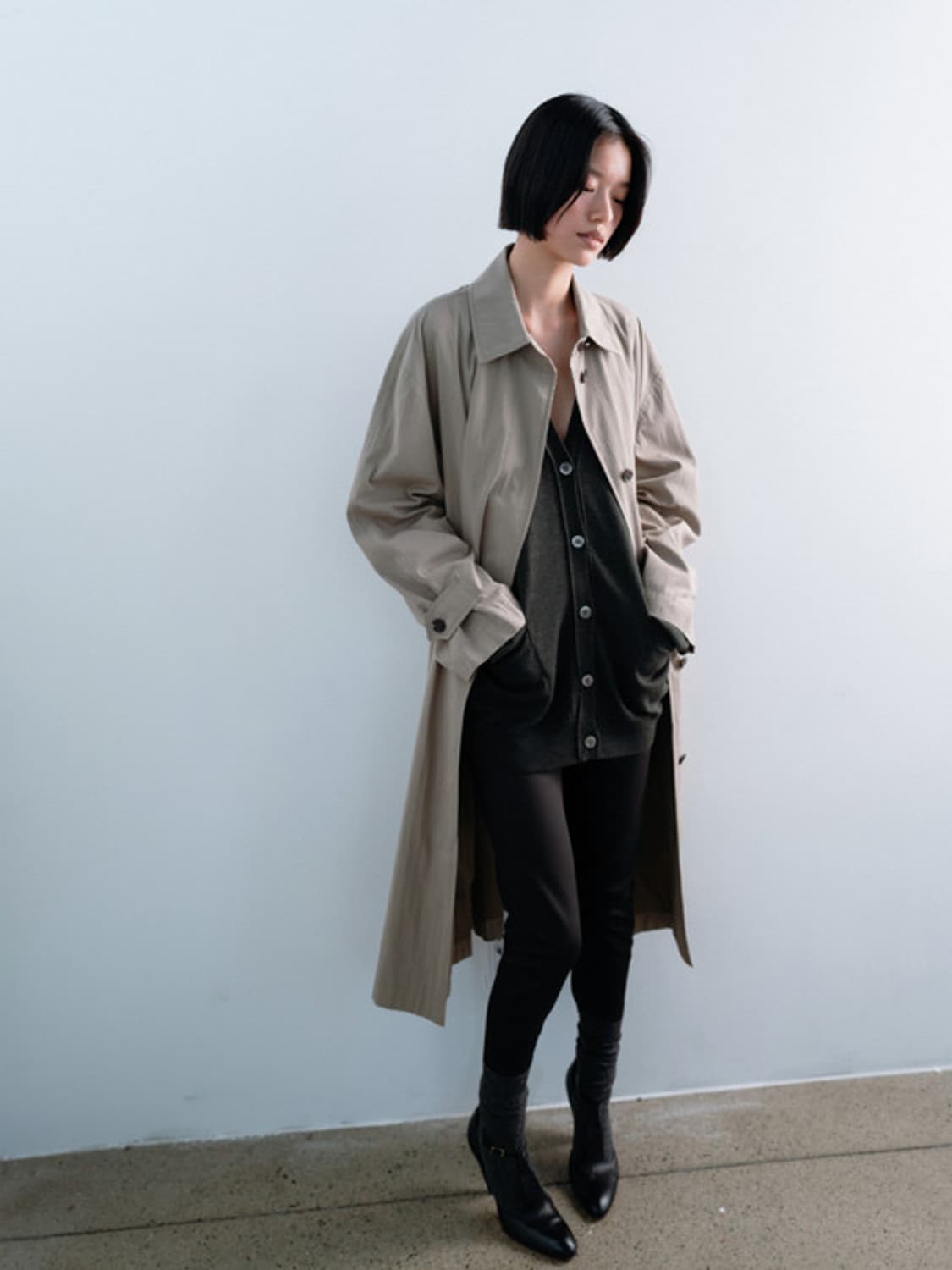 모노하 트렌치코트 얼바닉30 킨더살몬 lfm 포터리 르메르 cos 토템 상품이미지3