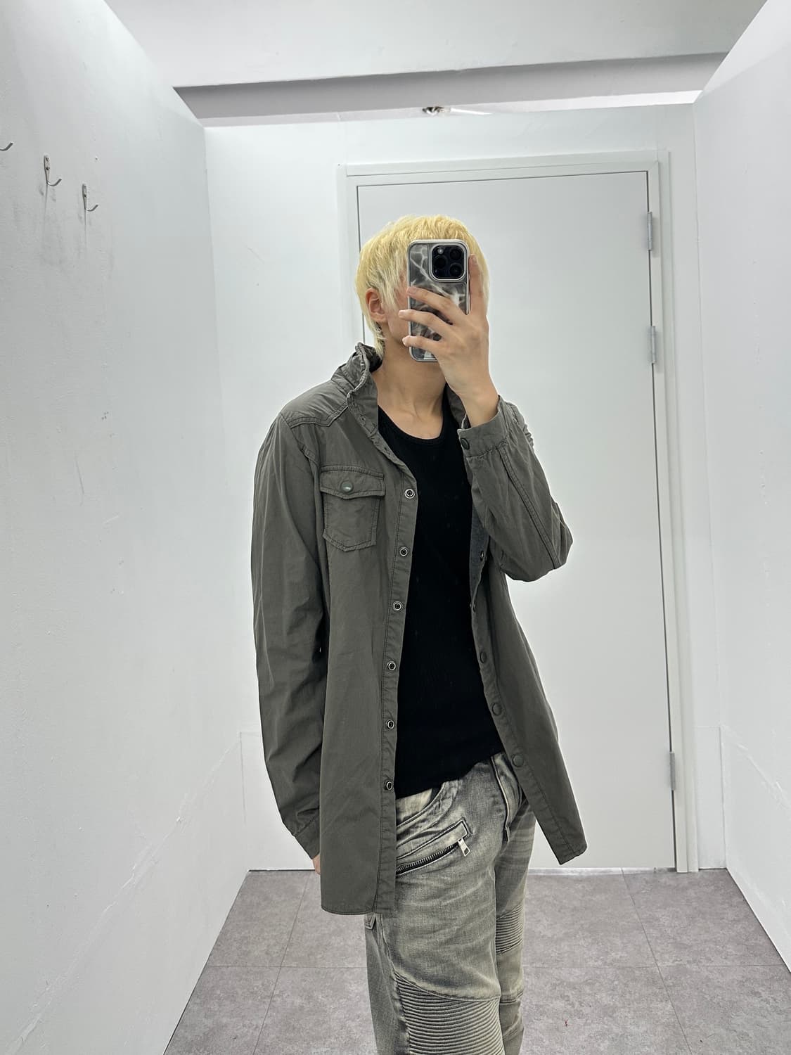 Vintage high neck buttoned jacket 상품이미지6