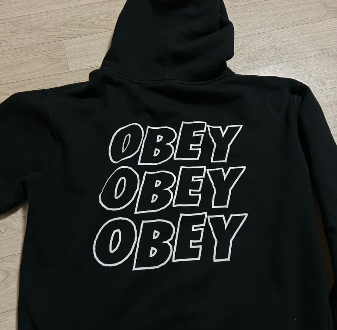 오베이 백로고 후드집업 상품이미지2