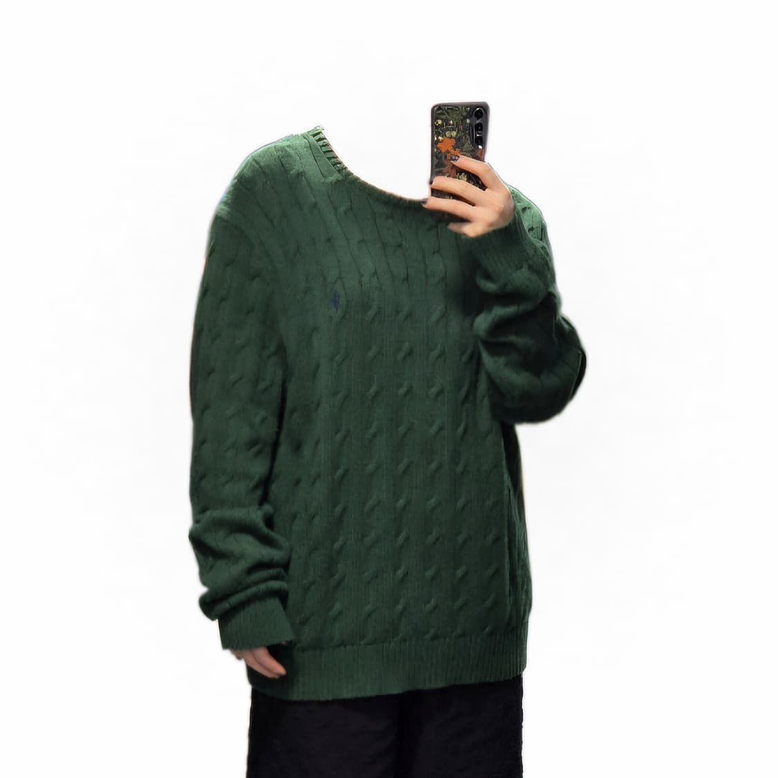 폴로 랄프로렌 꽈베기 니트 XL 상품이미지5