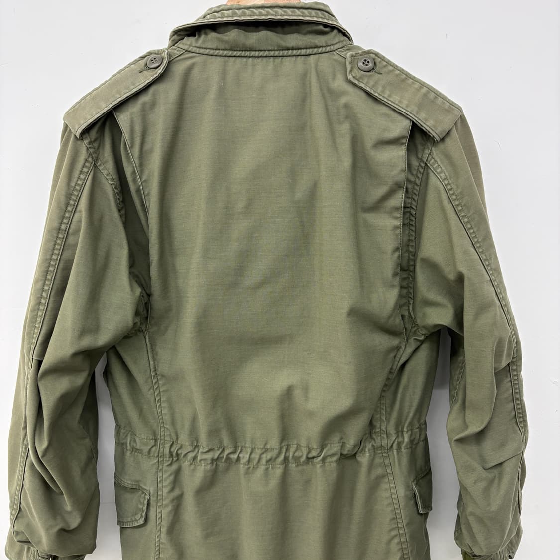80s m65 밀리터리 야상 자켓 카키색 패치 M 상품이미지7