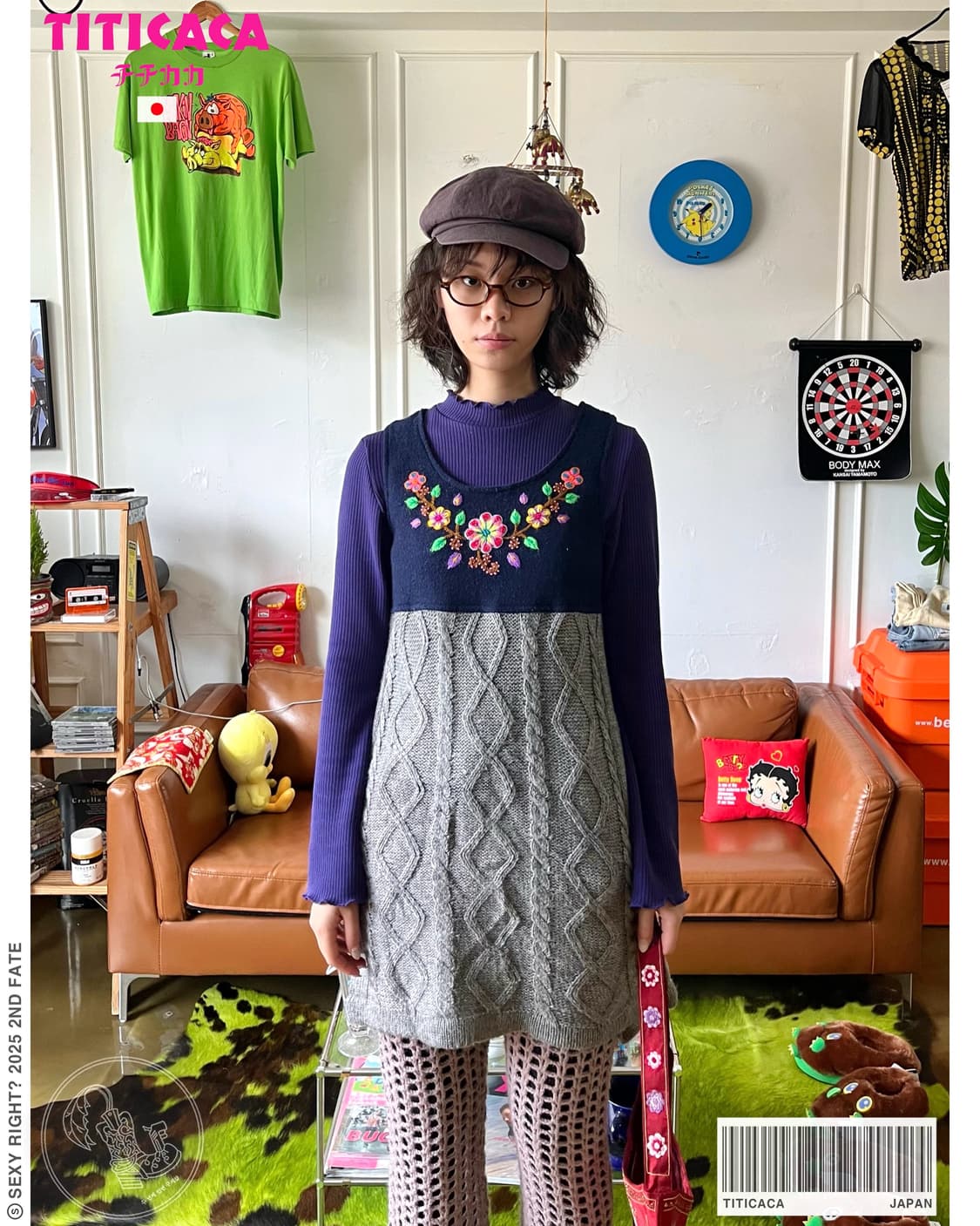 TITICACA Japan Wool Knit One-Piece 상품이미지1