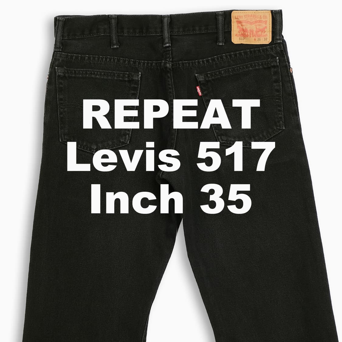 빈티지 리바이스 517 흑청 블랙진 35 인치 LV51736180 상품이미지1