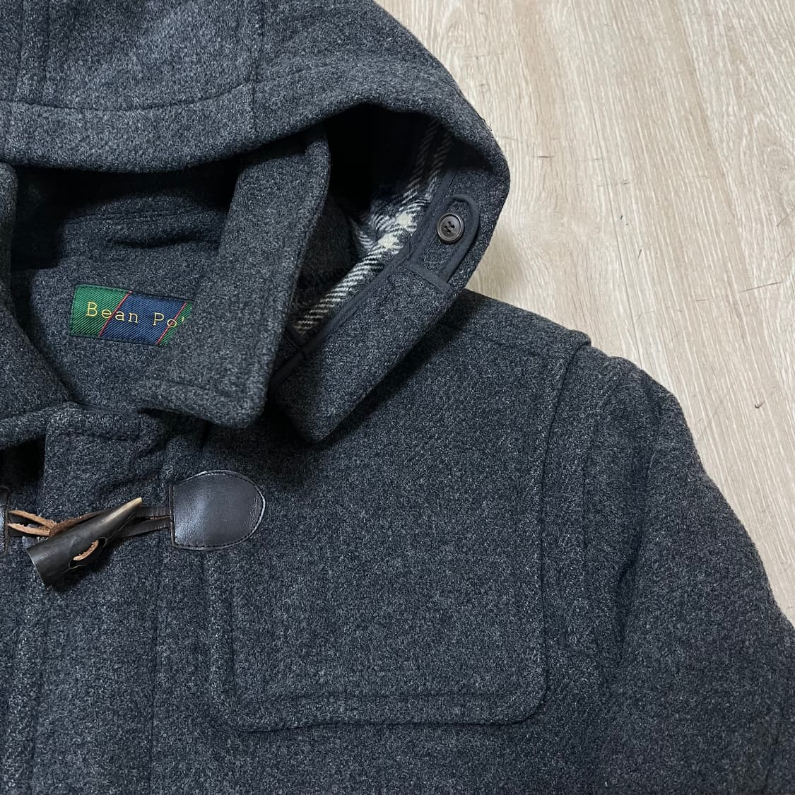 빈폴 남성 클래식 더플 모직 후드 떡볶이코트 L(100) 상품이미지2