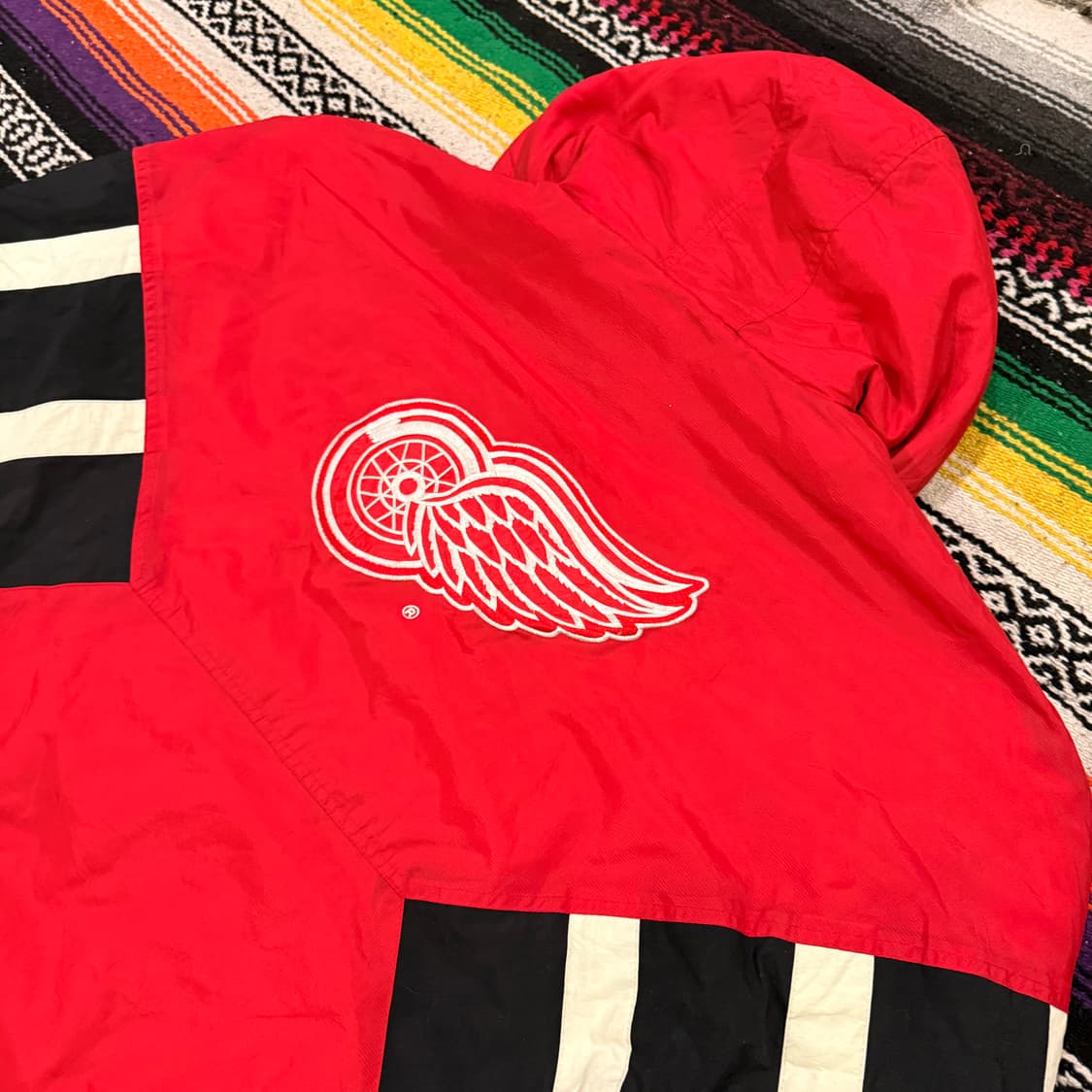 90s 디트로이트 레드윙스 스타터 아노락 110-115 상품이미지4