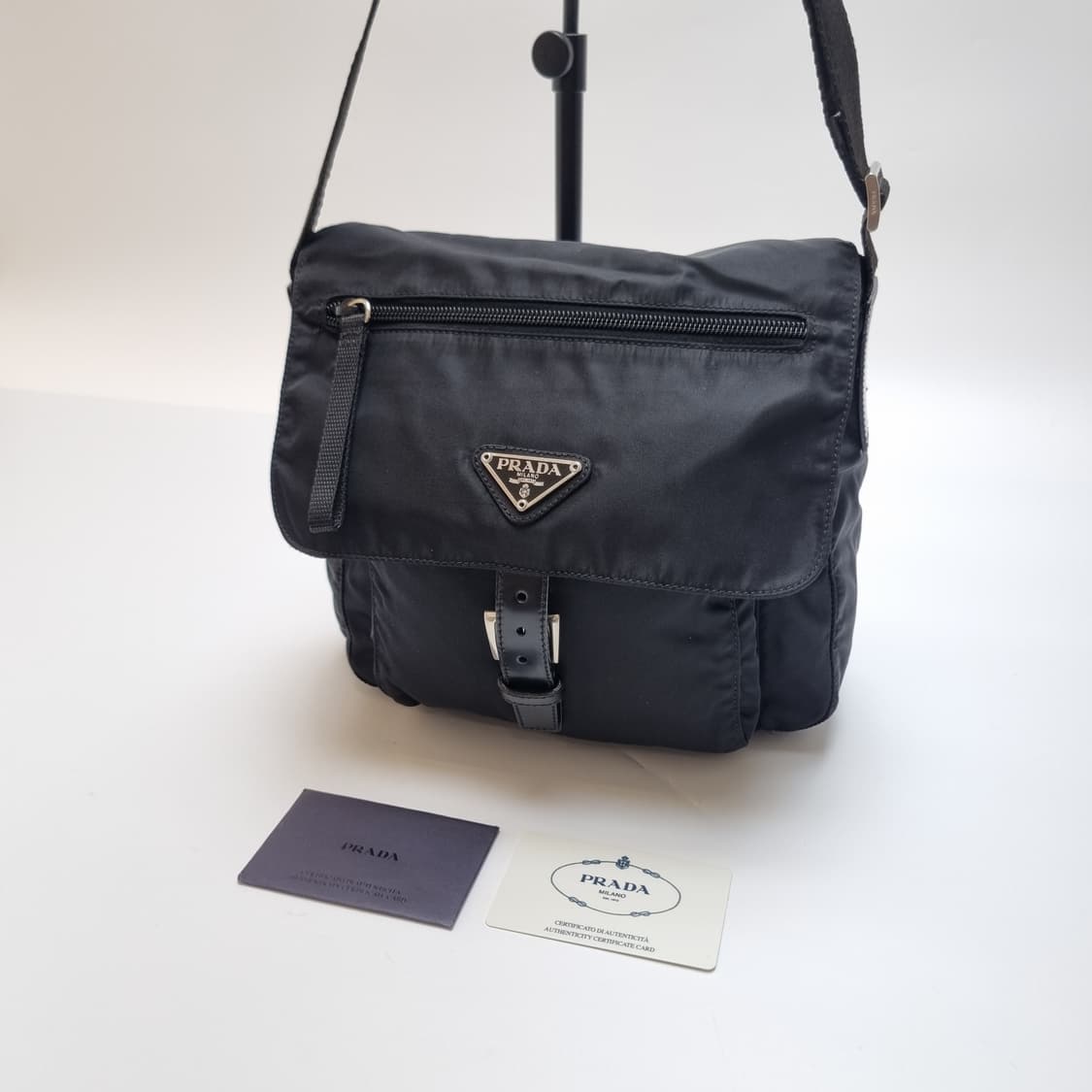프라다 나일론 메신저백 크로스백 남녀공용(최상급, 개런티카드, 주우재백) 상품이미지2