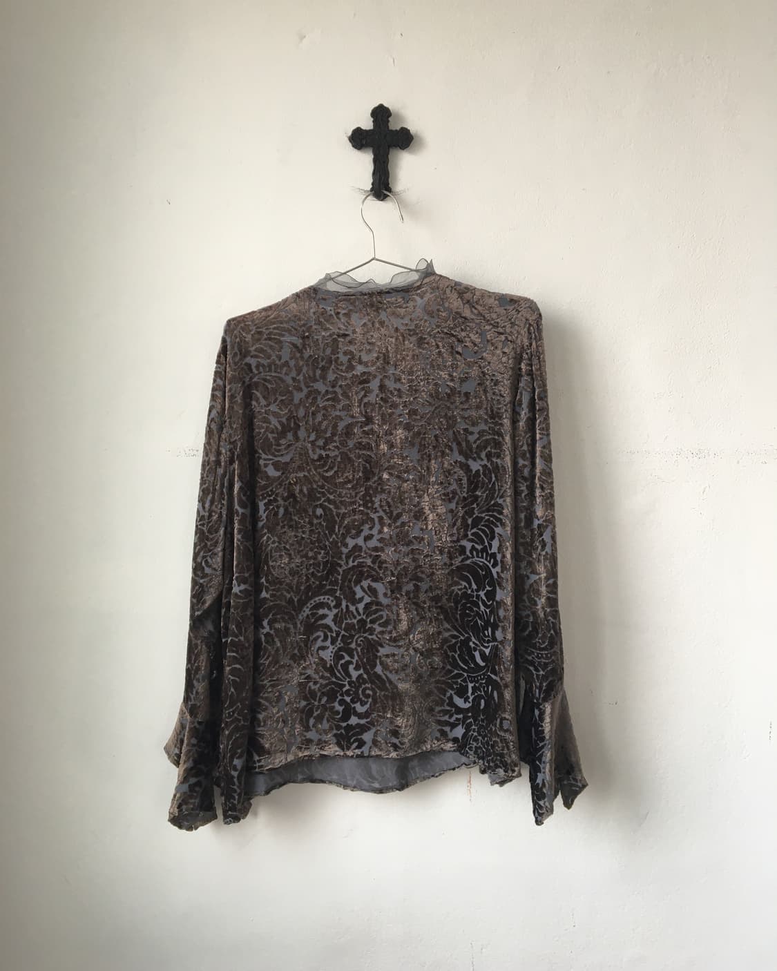 Ornament velvet pattern sleeve 상품이미지4