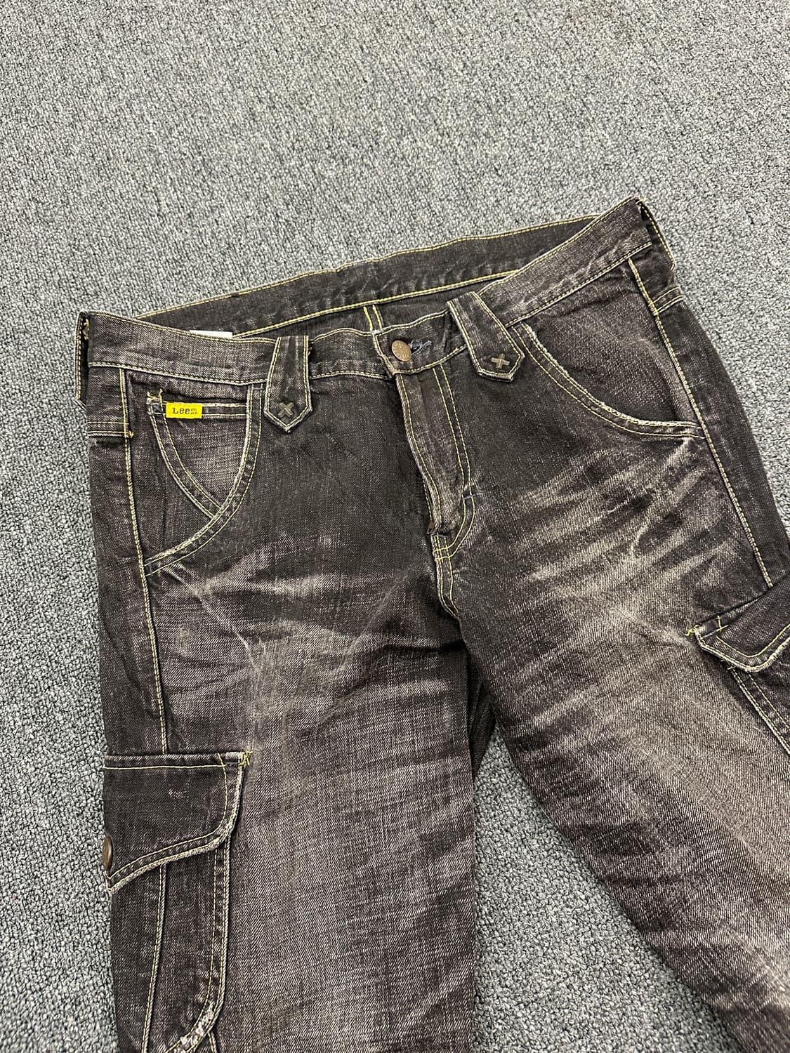 M) LEE 리 부츠컷 흑청 데님팬츠 카고팬츠 상품이미지6
