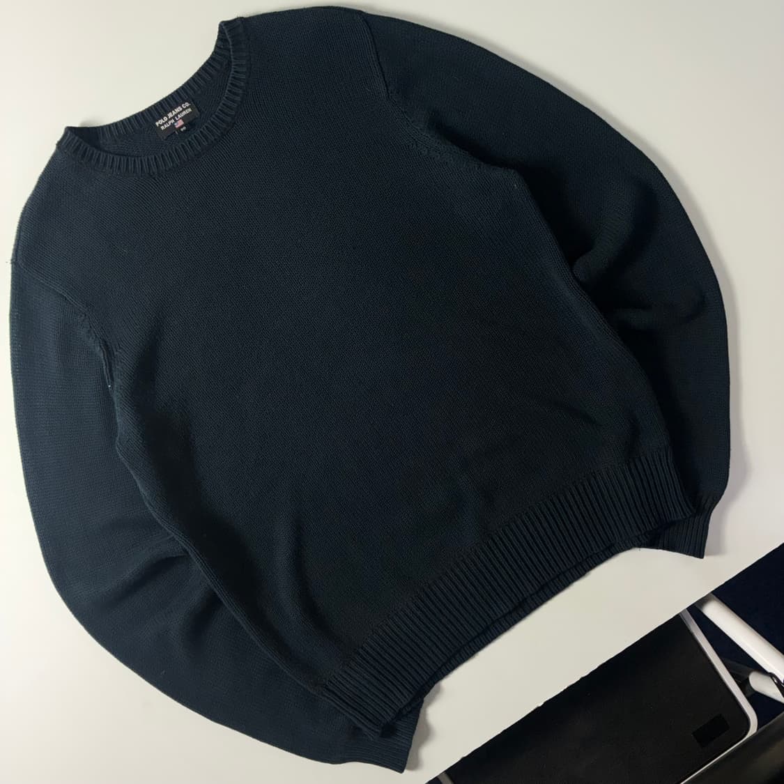 Polo  폴로진스 컴퍼니 RL67 네이비 라운드 니트  상품이미지2