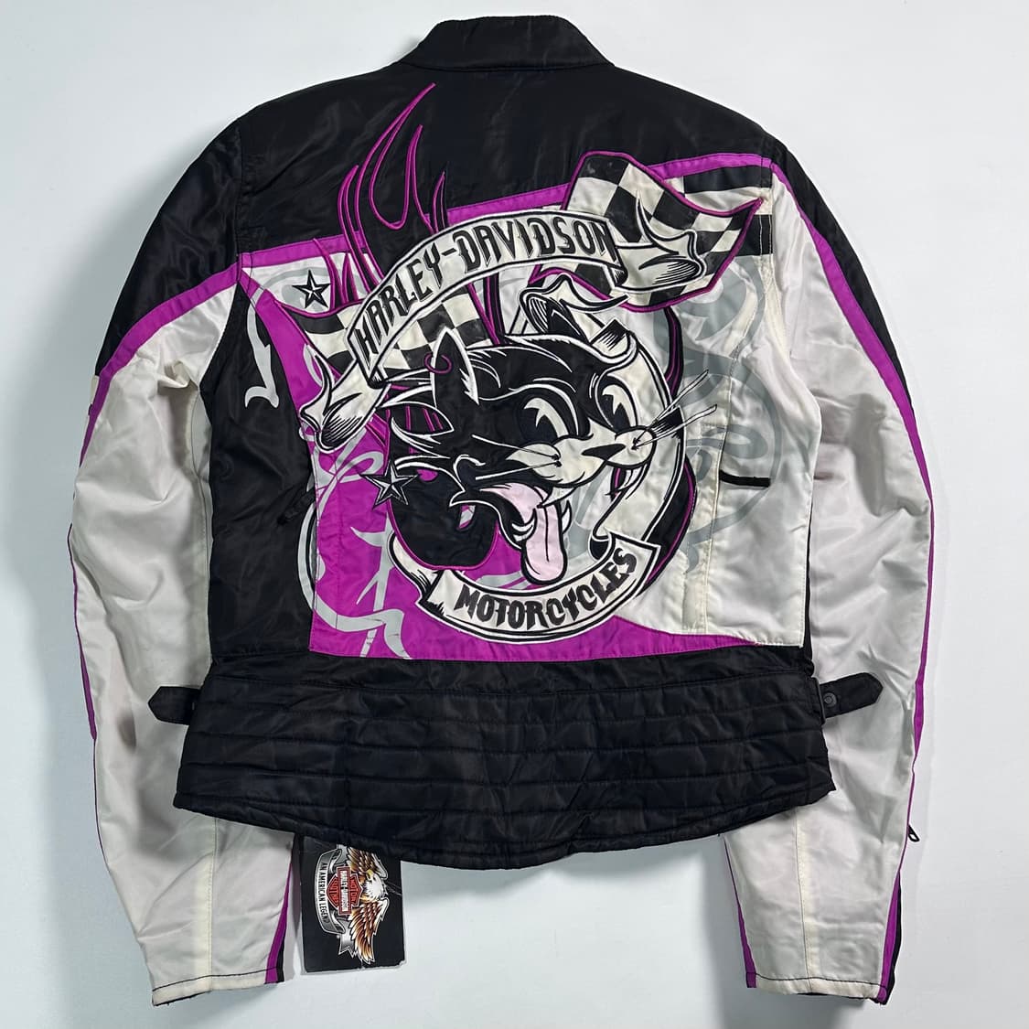  할리데이비슨 우먼스 캣 자수 레이싱 자켓  상품이미지4
