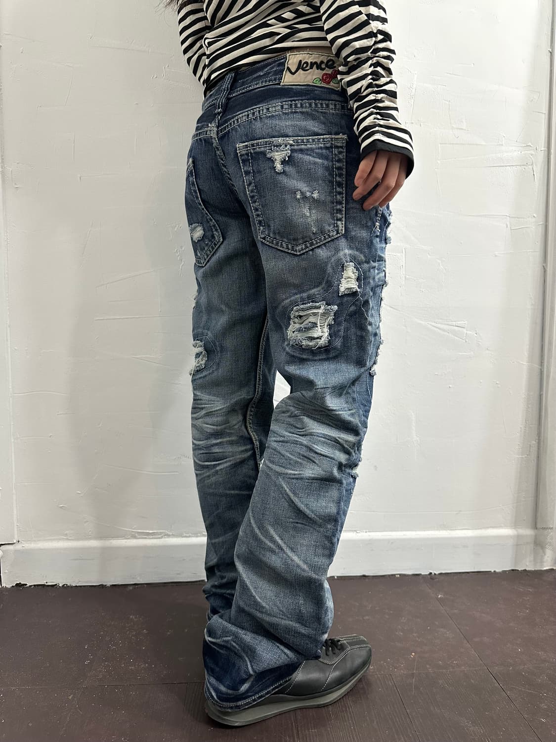 vence grunge punk denim pants 상품이미지3