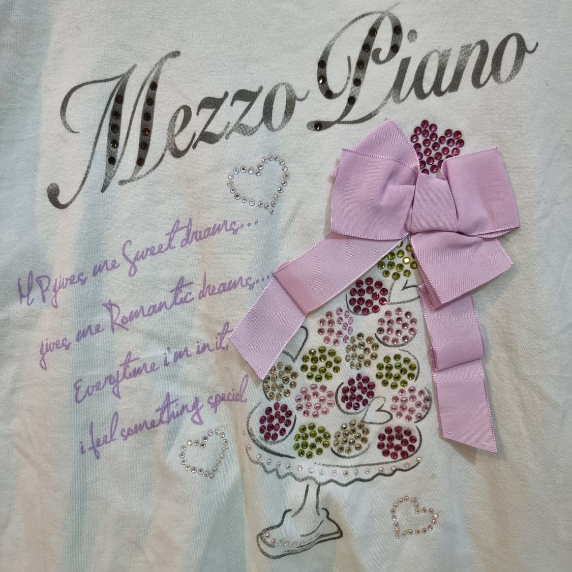 메조피아노 민트 레이스 반팔 티셔츠 상품이미지2