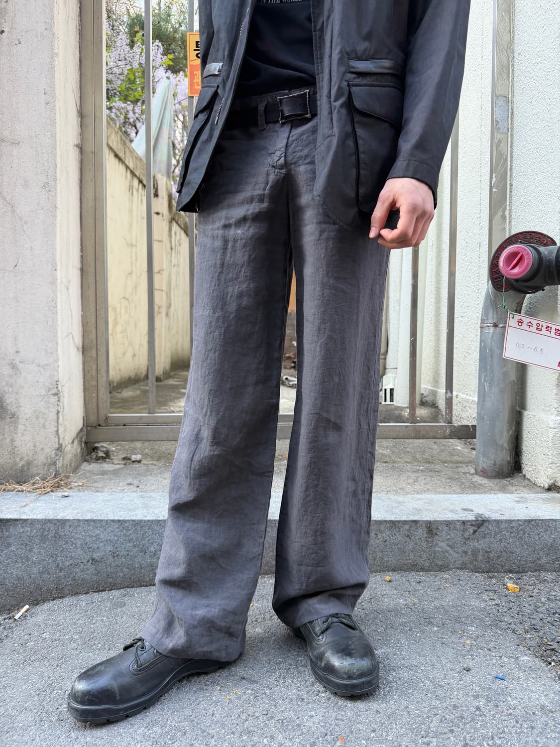 00s Emporio Armani linen trousers 상품이미지1