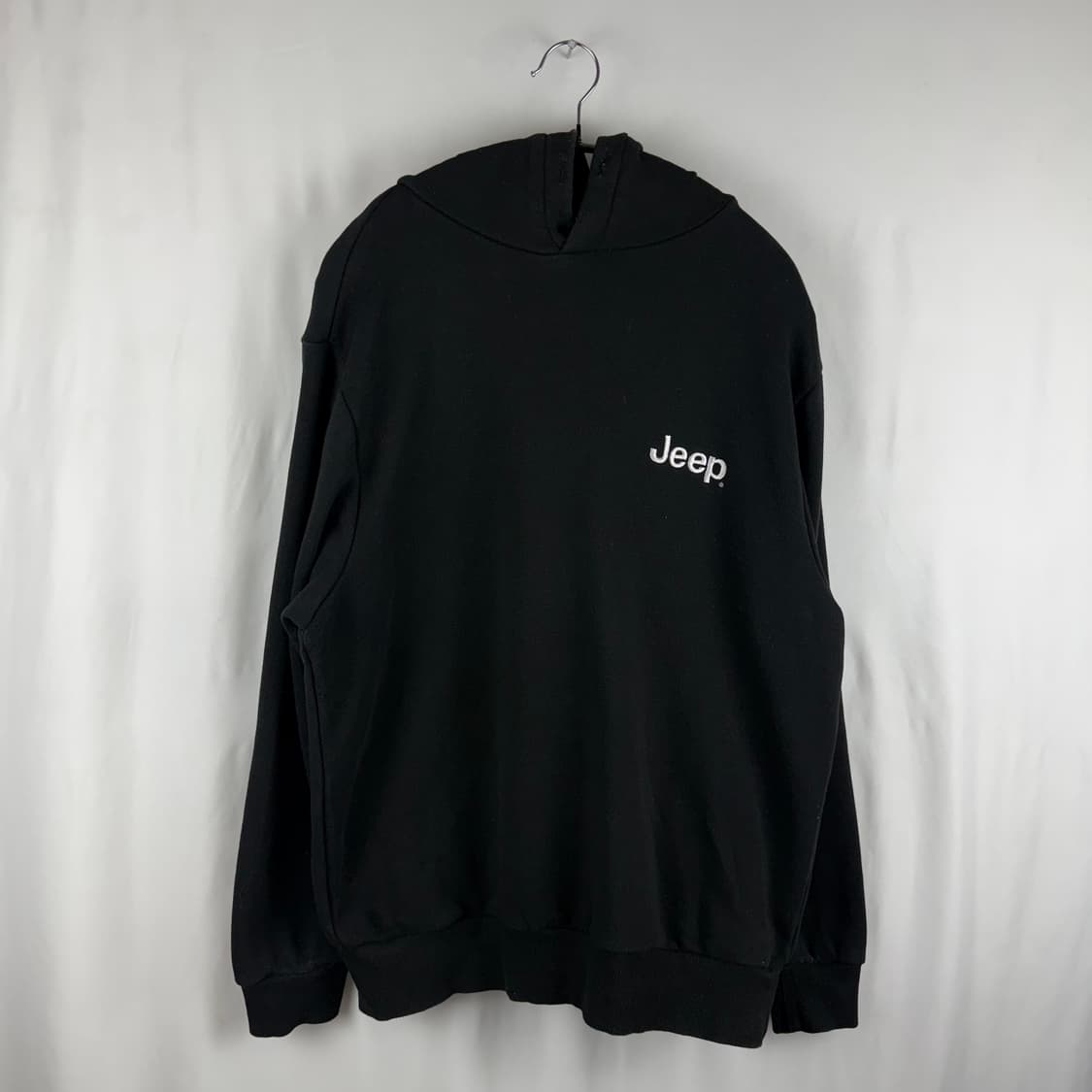  (무료배송)M) 지프 자수로고 후드 티 블랙 상품이미지2