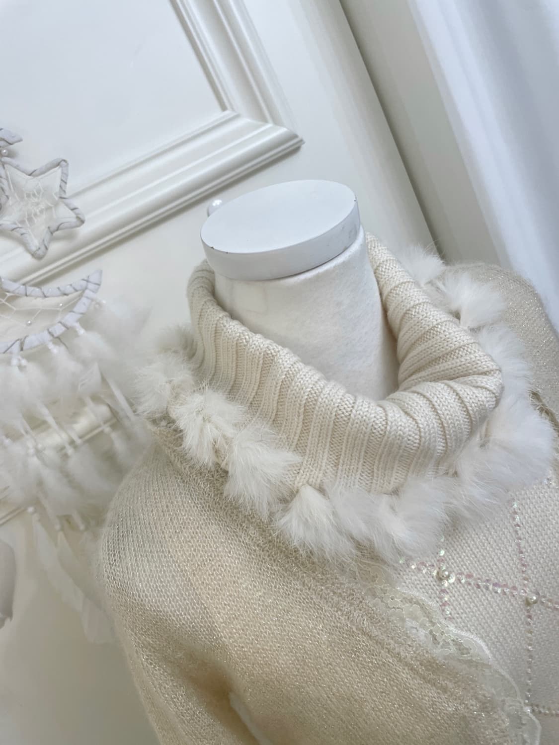 KUMIKYOKU ivory lace bolero cardigan&ivo 상품이미지5