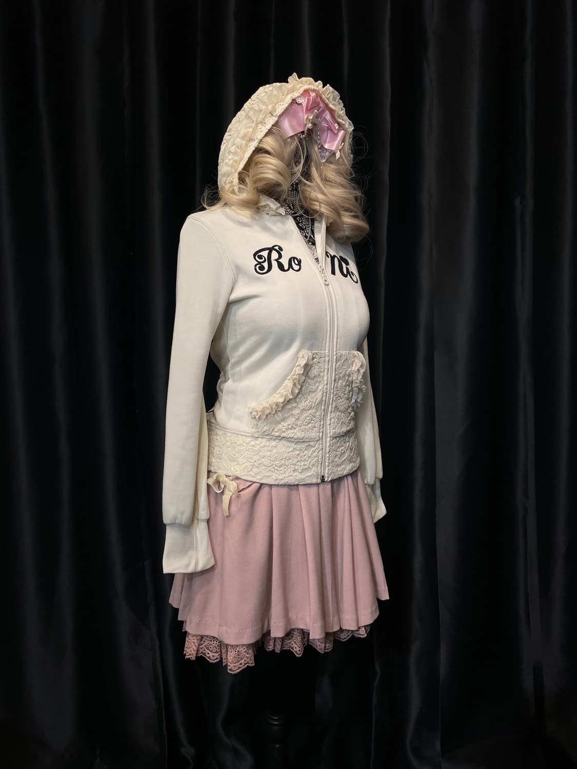 RONI 로니 히메갸루 레이스 후드집업 상품이미지3